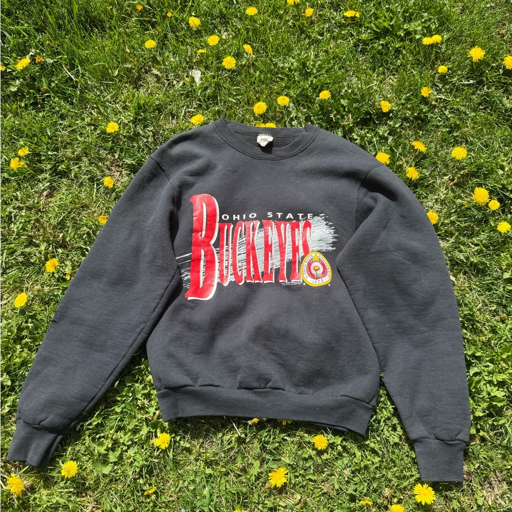1991 Ohio State Buckeyes Gray Sweater